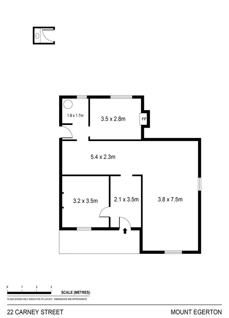 Floorplan of Homely house listing, 22 Carney Street, Mount Egerton VIC 3352