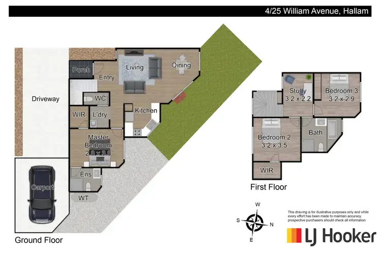 Floorplan of Homely unit listing, 4/25 William Avenue, Hallam VIC 3803