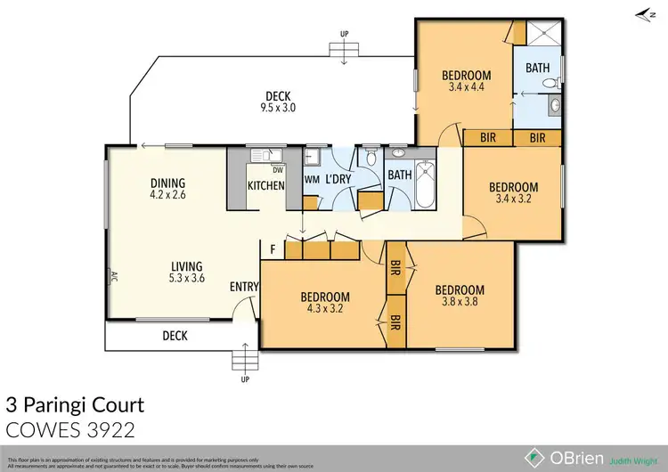 Floorplan of Homely house listing, 3 Paringi Court, Cowes VIC 3922
