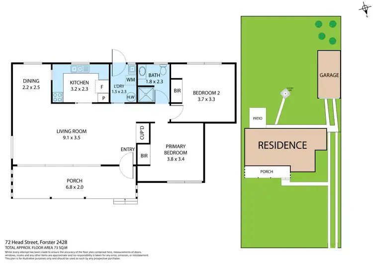 Floorplan of Homely house listing, 72 Head Street, Forster NSW 2428