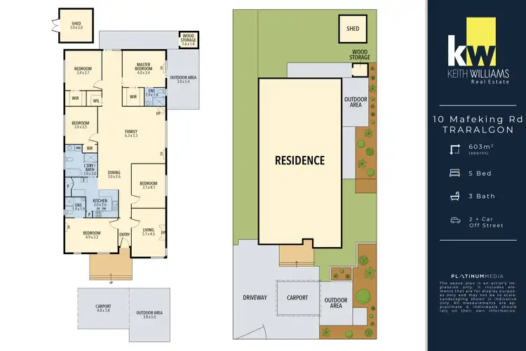 Floorplan of Homely house listing, 10 Mafeking Road, Traralgon VIC 3844