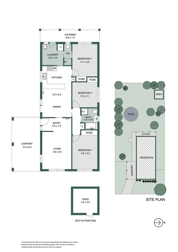 Floorplan of Homely house listing, 60 Whitehead Grove, Rosebud VIC 3939
