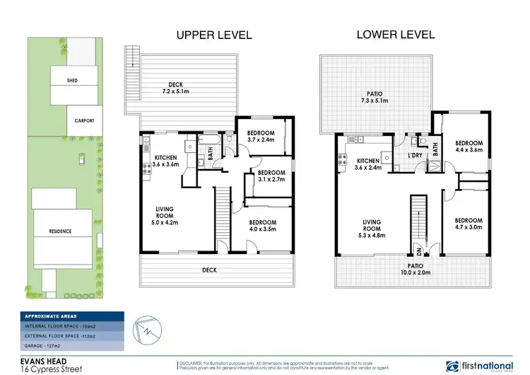 Floorplan of Homely house listing, 16 Cypress Street, Evans Head NSW 2473