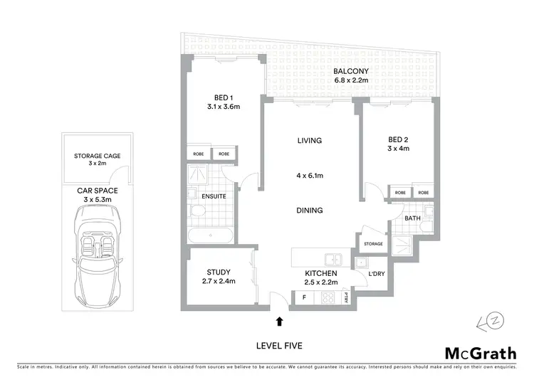 Floorplan of Homely apartment listing, 506/87 Shoreline Drive, Rhodes NSW 2138