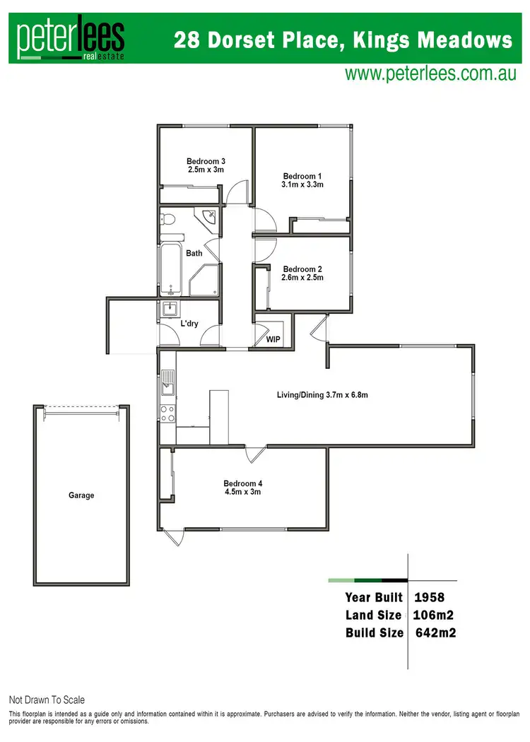 Floorplan of Homely house listing, 28 Dorset Place, Kings Meadows TAS 7249