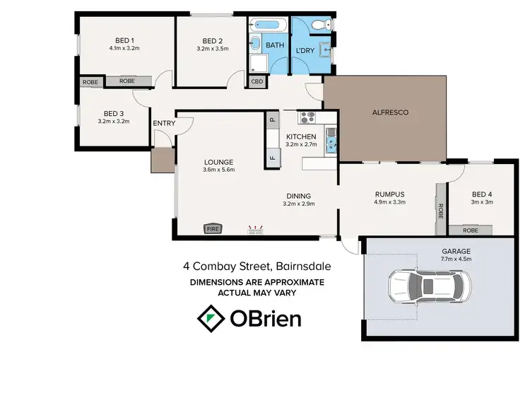 Floorplan of Homely house listing, 4 Combay Street, Bairnsdale VIC 3875