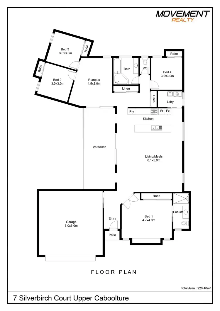 Floorplan of Homely house listing, 7 Silverbirch Court, Upper Caboolture QLD 4510