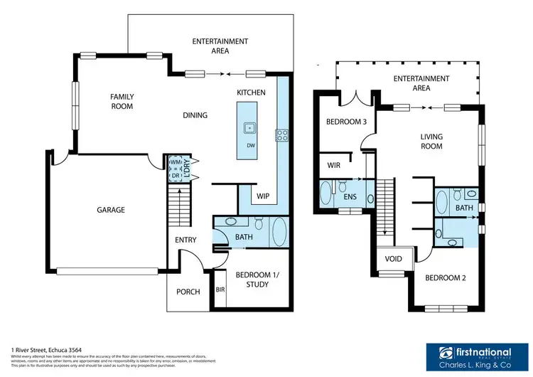 Floorplan of Homely townhouse listing, 1/9 River Street, Echuca VIC 3564