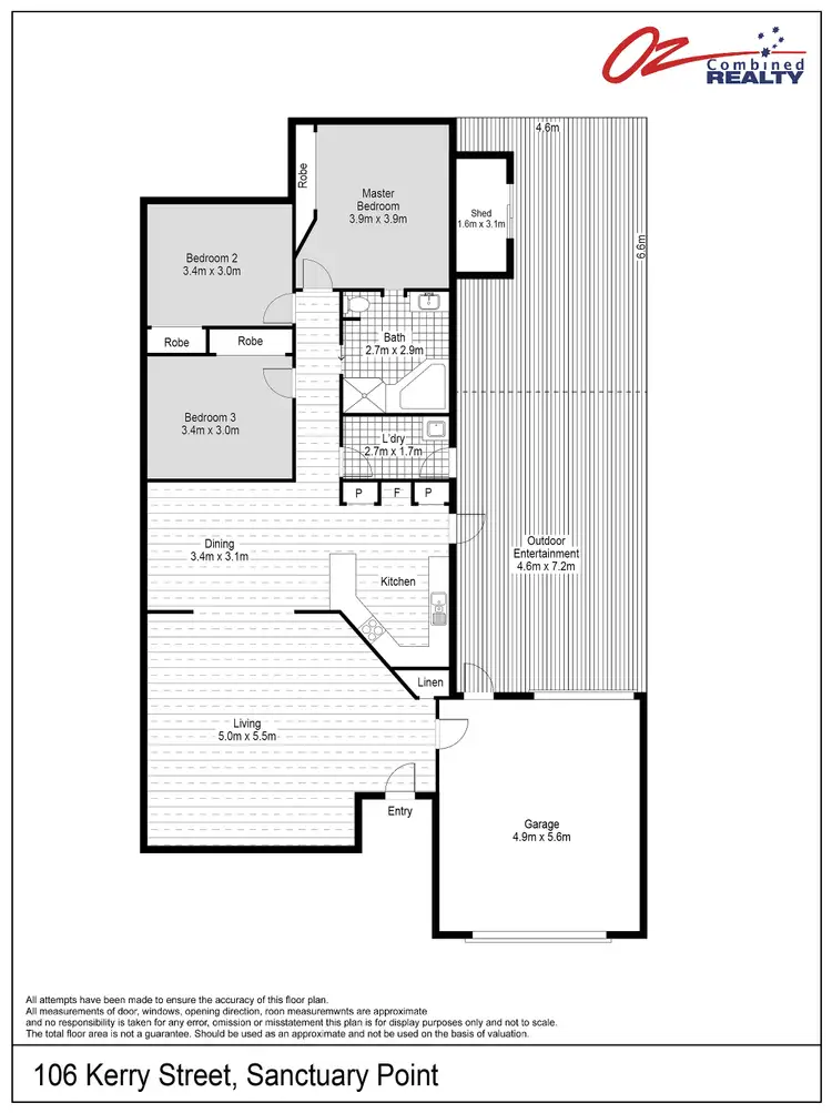 Floorplan of Homely house listing, 106 Kerry Street, Sanctuary Point NSW 2540
