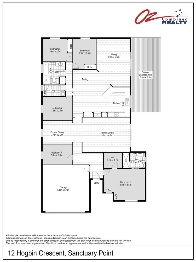 Floorplan of Homely house listing, 12 Hogbin Crescent, Sanctuary Point NSW 2540