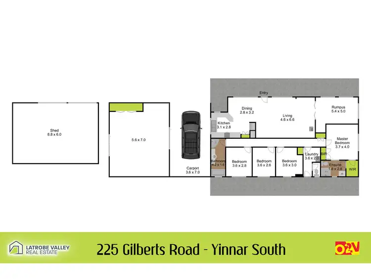 Floorplan of Homely house listing, 225 Gilberts Road, Yinnar South VIC 3869