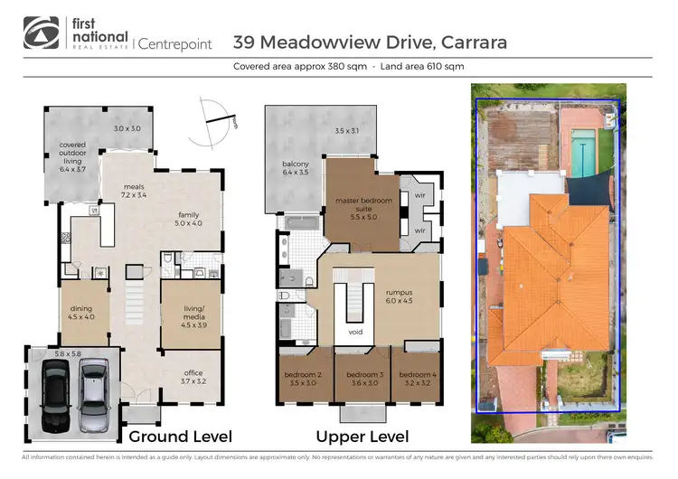 Floorplan of Homely house listing, 39 Meadowview Drive, Carrara QLD 4211