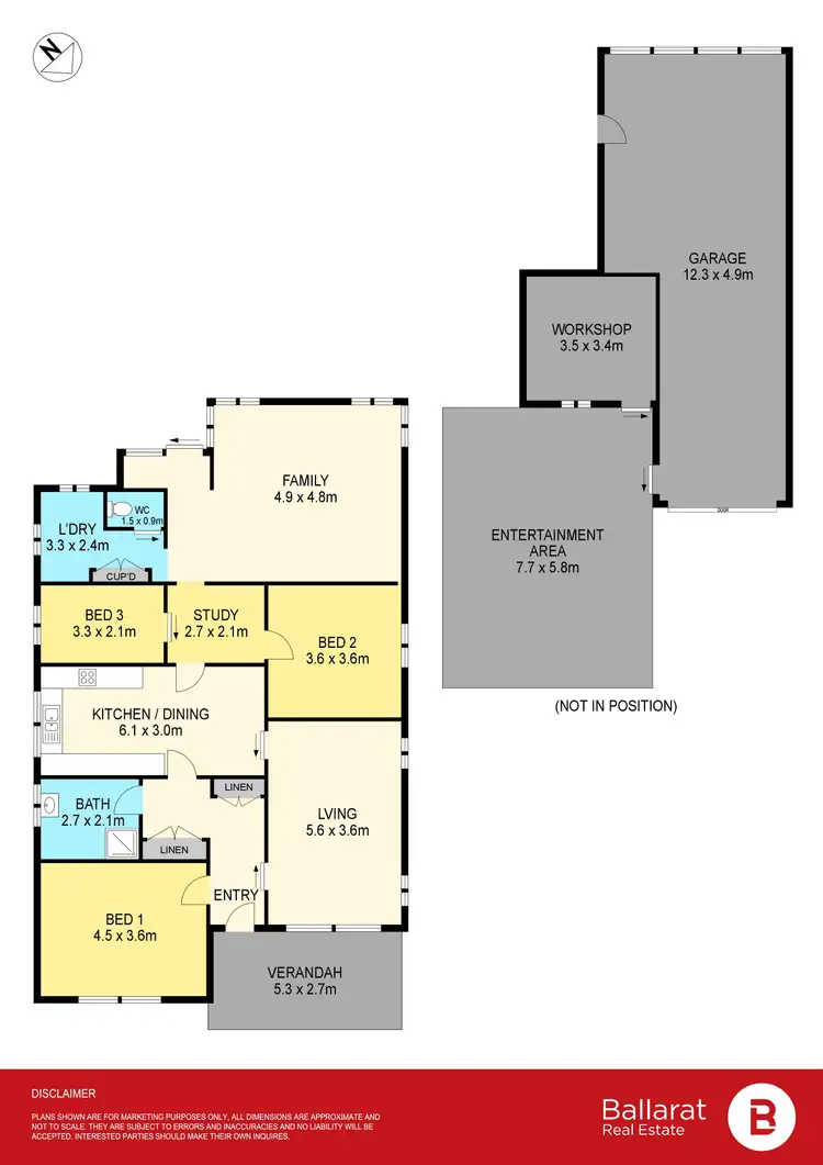 Floorplan of Homely house listing, 49 Dundas Road, Maryborough VIC 3465