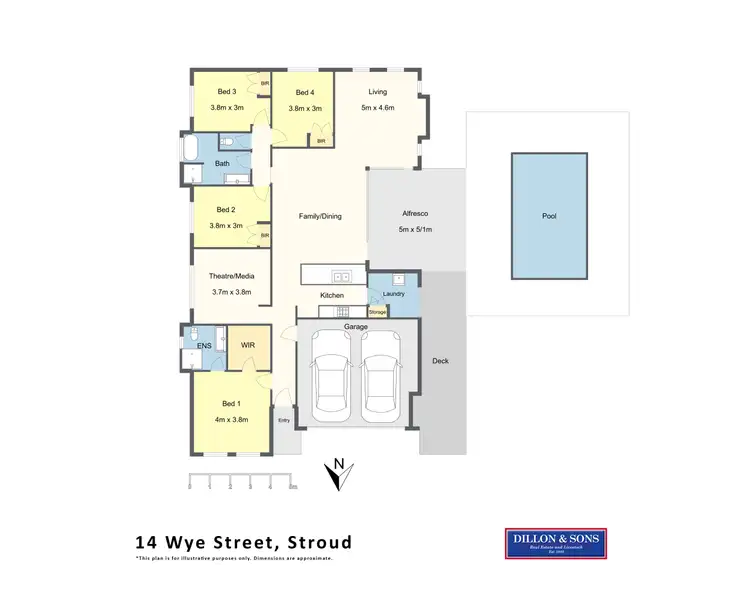 Floorplan of Homely house listing, 14 Wye Street, Stroud NSW 2425