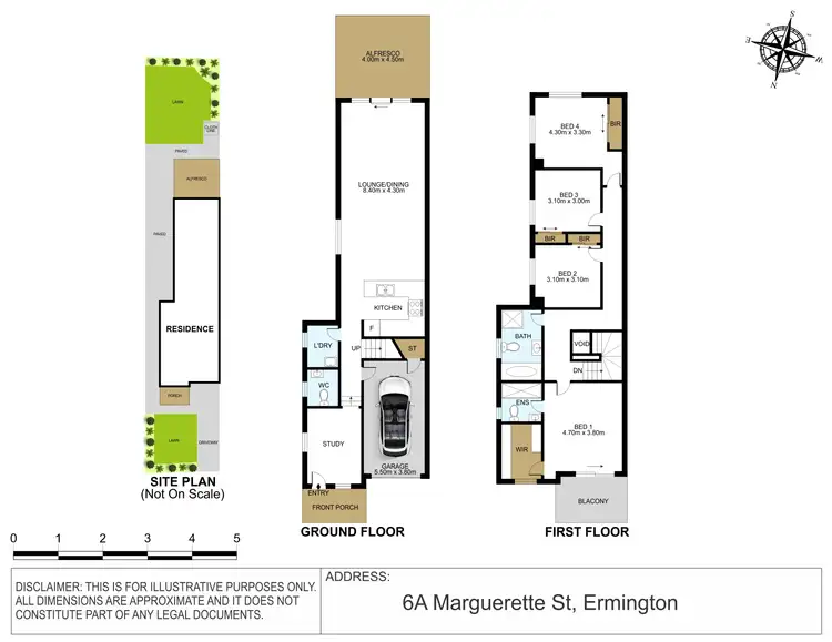 Floorplan of Homely semi-detached listing, 6A Marguerette Street, Ermington NSW 2115