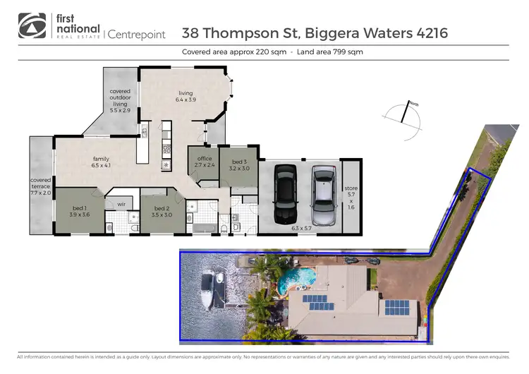 Floorplan of Homely house listing, 38 Thompson Street, Biggera Waters QLD 4216