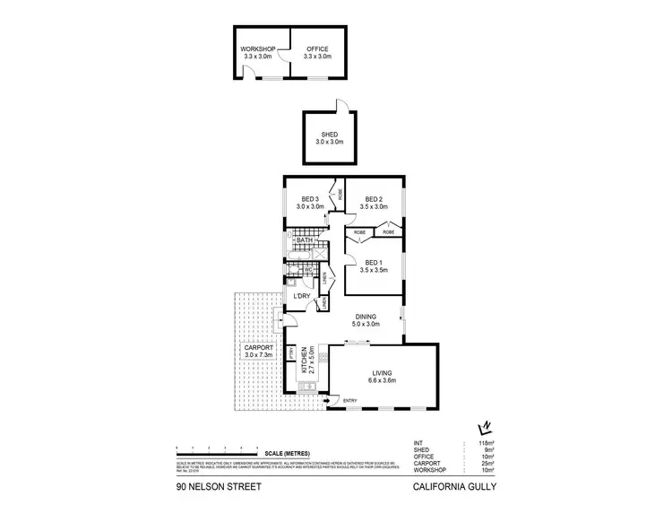 Floorplan of Homely house listing, 90 Nelson Street, California Gully VIC 3556