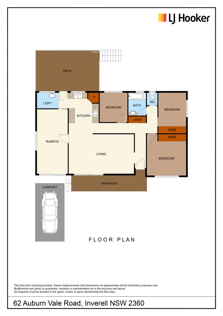 Floorplan of Homely house listing, 62 Auburn Vale Road, Inverell NSW 2360