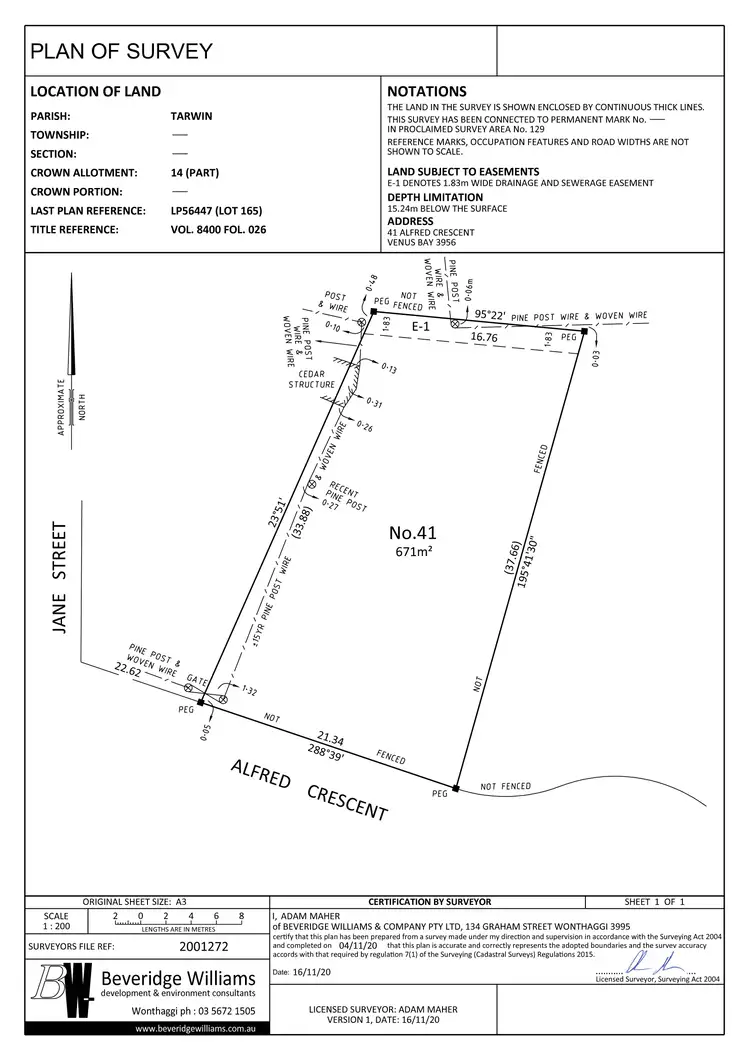Floorplan of Homely land listing, 41 Alfred Crescent, Venus Bay VIC 3956