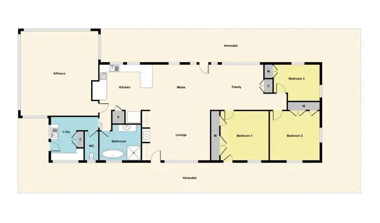 Floorplan of Homely house listing, 166 Model Farm Road, Dunolly VIC 3472