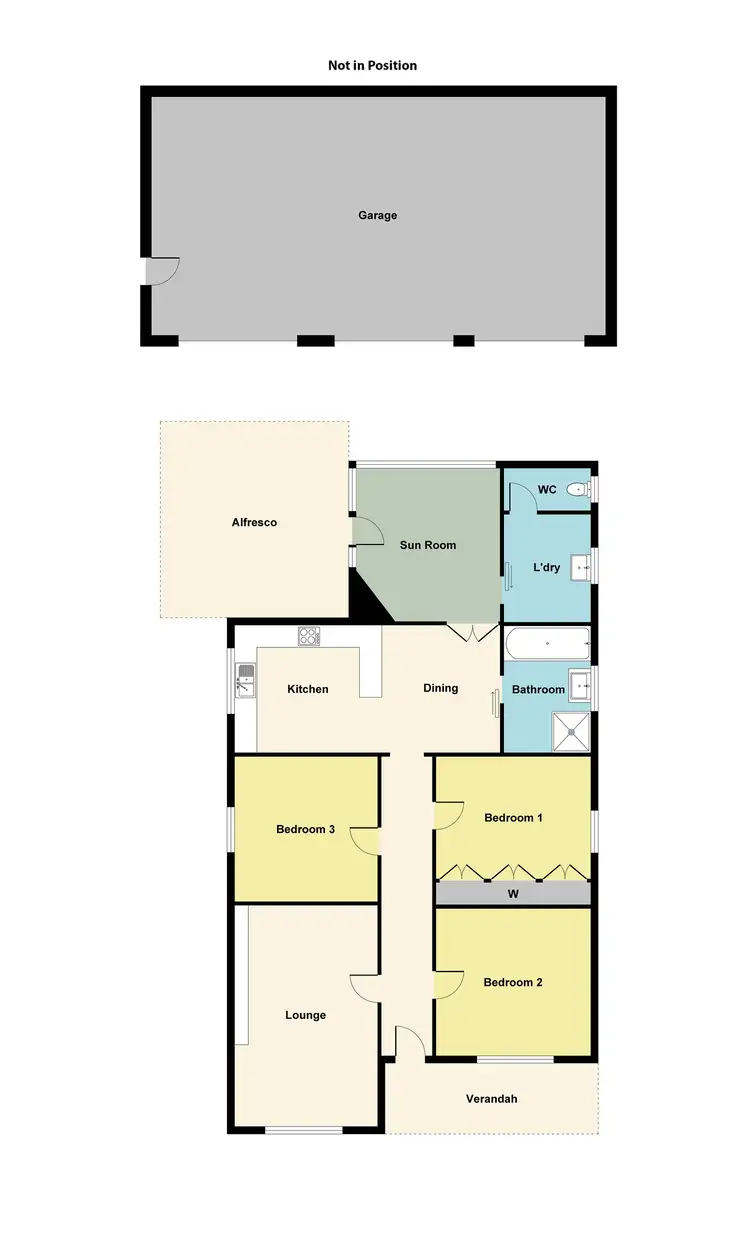 Floorplan of Homely house listing, 41 Victoria Street, Maryborough VIC 3465