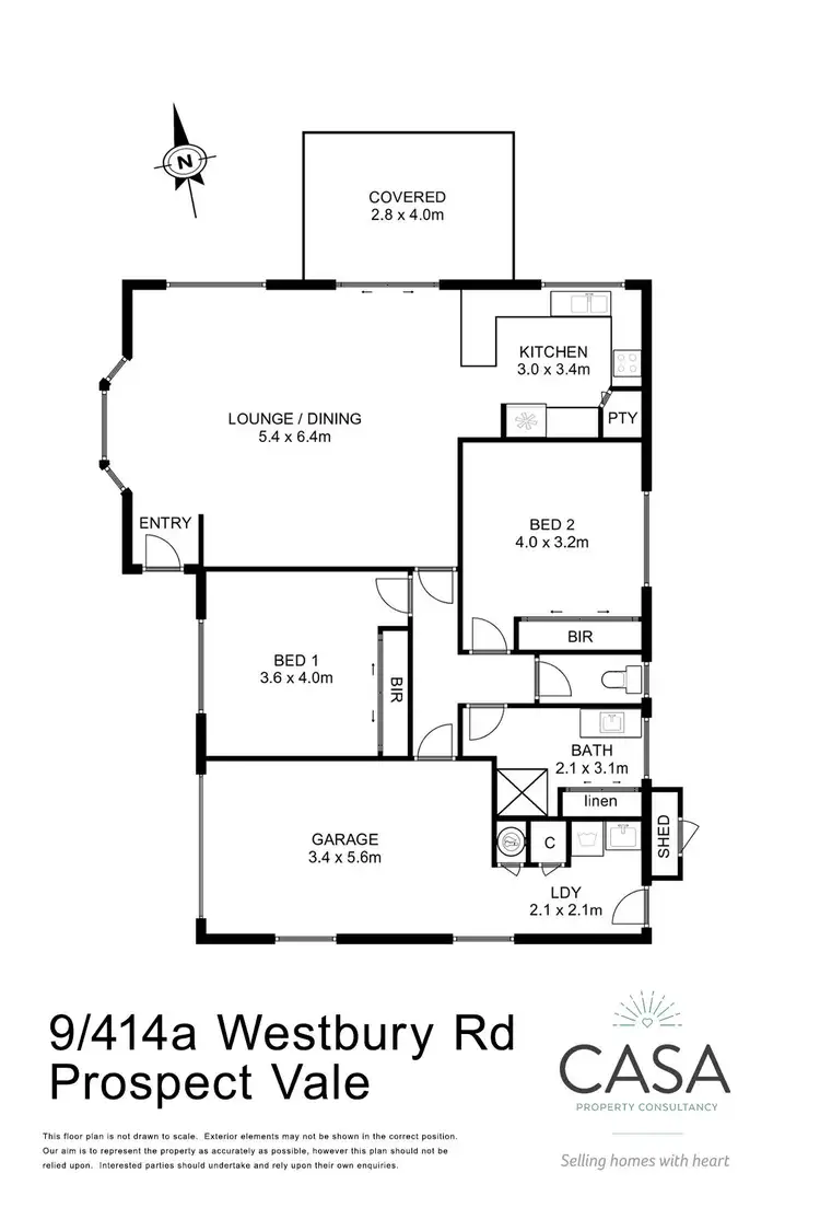 Floorplan of Homely villa listing, 9/414A Westbury Road, Prospect Vale TAS 7250