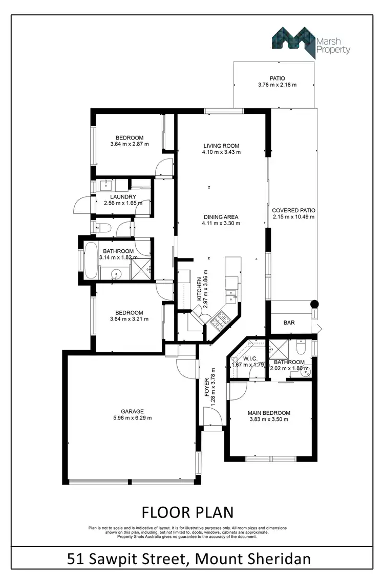 Floorplan of Homely house listing, 51 Sawpit Street, Mount Sheridan QLD 4868