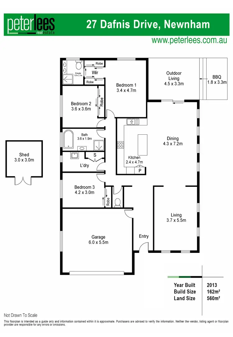 Floorplan of Homely house listing, 27 Dafnis Drive, Newnham TAS 7248