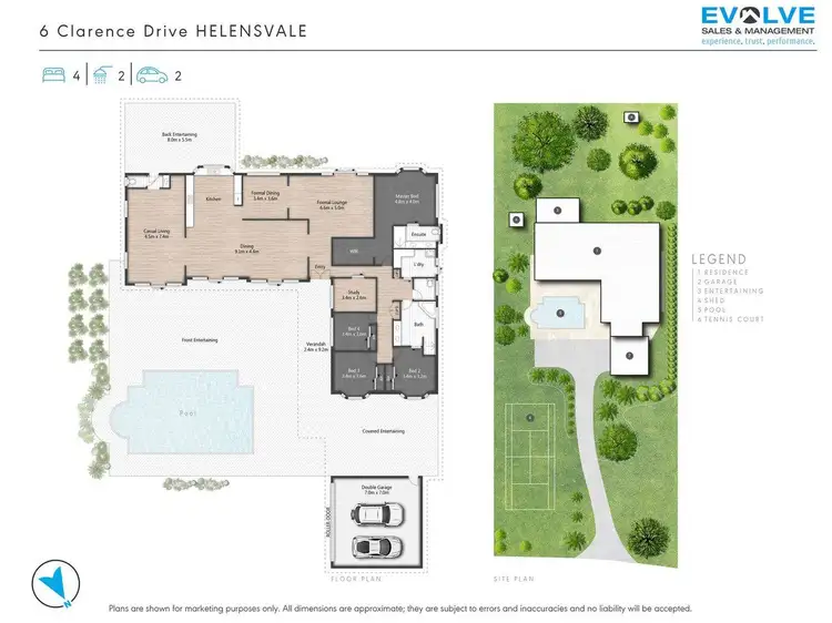 Floorplan of Homely house listing, 6 Clarence Drive, Helensvale QLD 4212