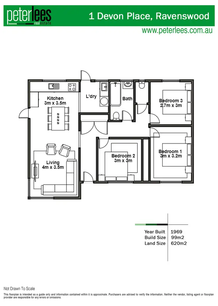 Floorplan of Homely house listing, 1 Devon Place, Ravenswood TAS 7250