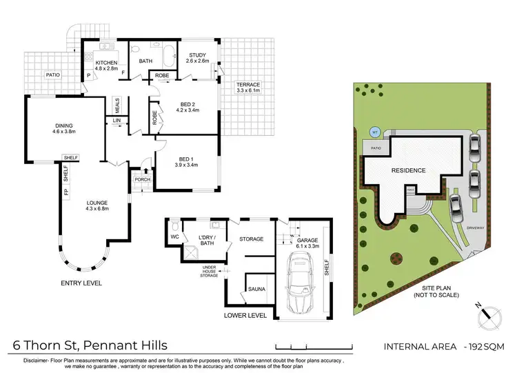 Floorplan of Homely house listing, 6 Thorn Street, Pennant Hills NSW 2120