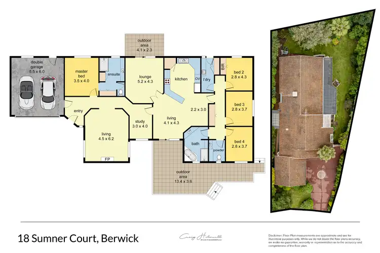 Floorplan of Homely house listing, 18 Sumner Court, Berwick VIC 3806
