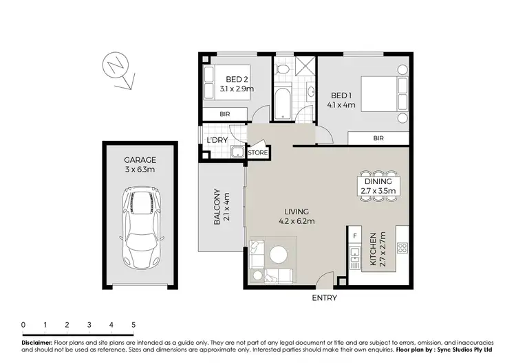 Floorplan of Homely unit listing, 41/2-4 Fourth Avenue, Blacktown NSW 2148
