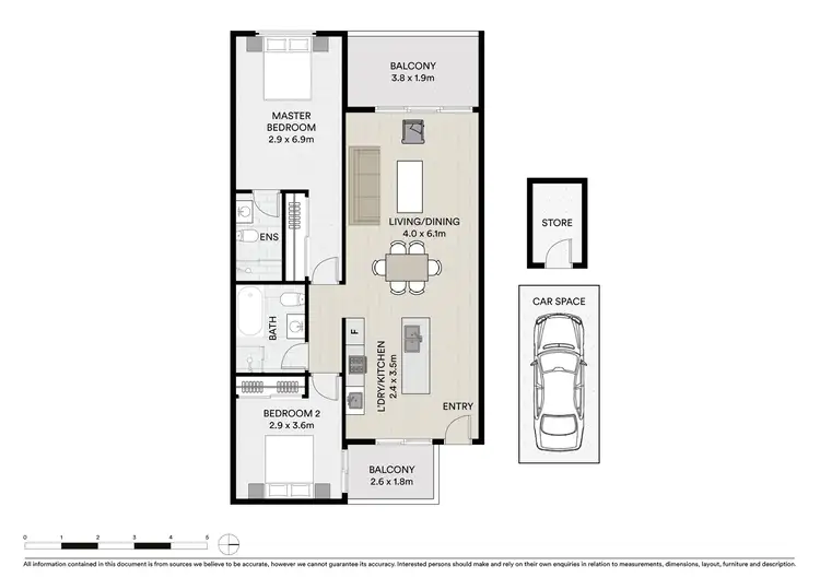 Floorplan of Homely apartment listing, 1203/36 Cowper Street, Parramatta NSW 2150