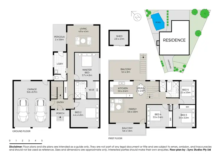 Floorplan of Homely house listing, 5 Gray Place, Kings Langley NSW 2147
