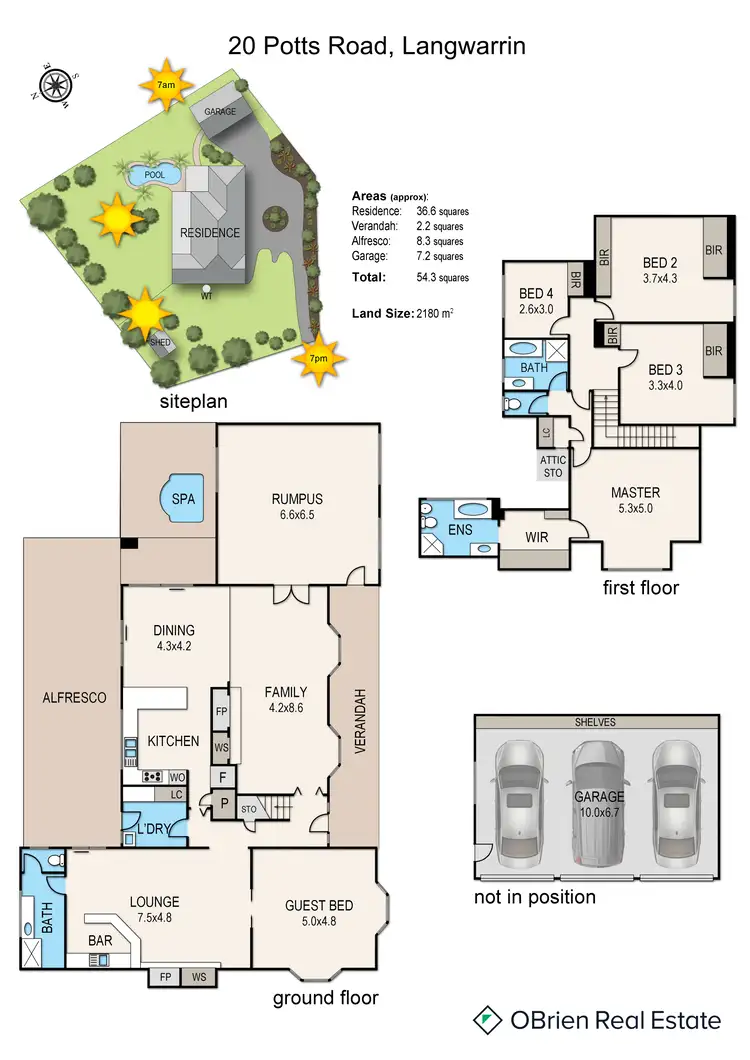 Floorplan of Homely house listing, 20 Potts Road, Langwarrin VIC 3910
