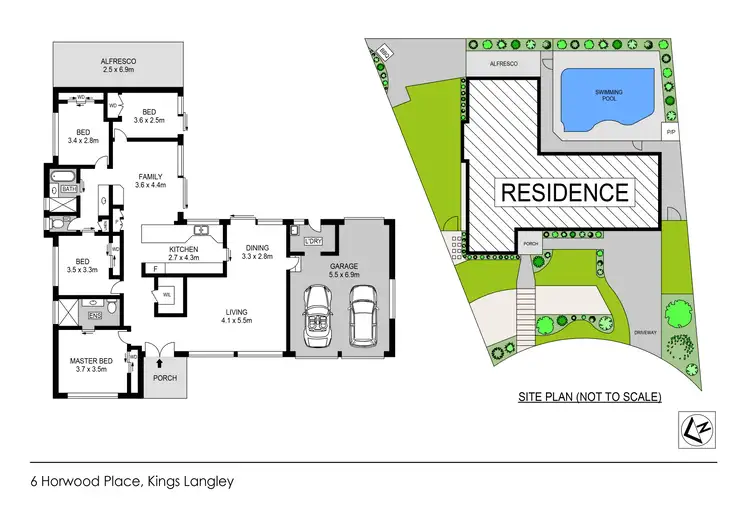 Floorplan of Homely house listing, 6 Horwood Place, Kings Langley NSW 2147