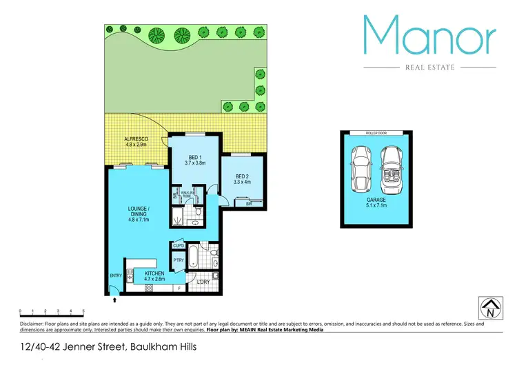 Floorplan of Homely apartment listing, 12/40-42 Jenner Street, Baulkham Hills NSW 2153