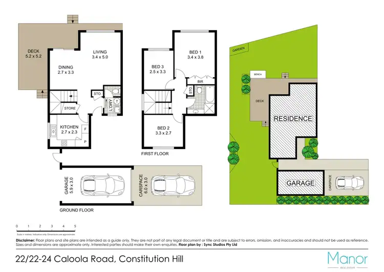 Floorplan of Homely townhouse listing, 22/22-24 Caloola Road, Constitution Hill NSW 2145