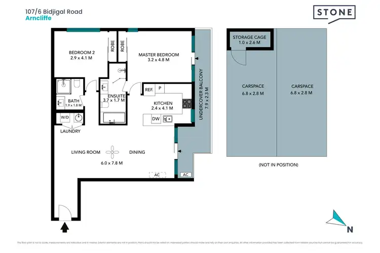 Floorplan of Homely apartment listing, 107/6 Bidjigal Road, Arncliffe NSW 2205