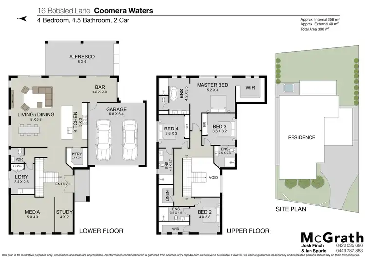 Floorplan of Homely house listing, 16 Bobsled Lane, Coomera Waters QLD 4209