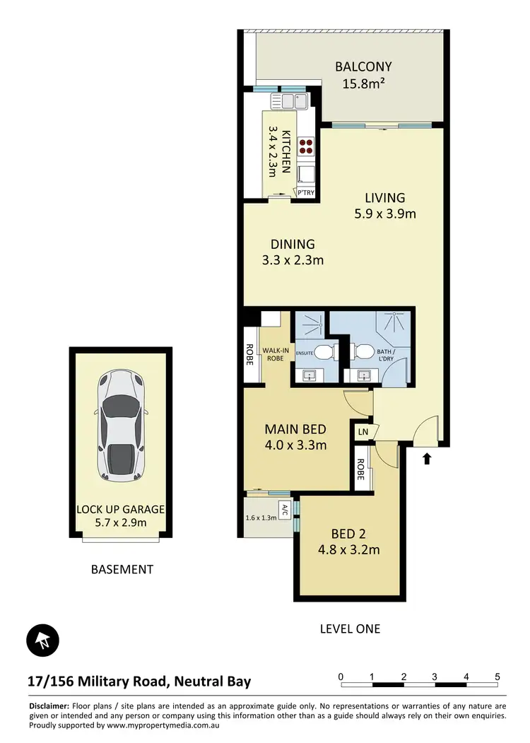 Floorplan of Homely apartment listing, 17/156 Military Road, Neutral Bay NSW 2089