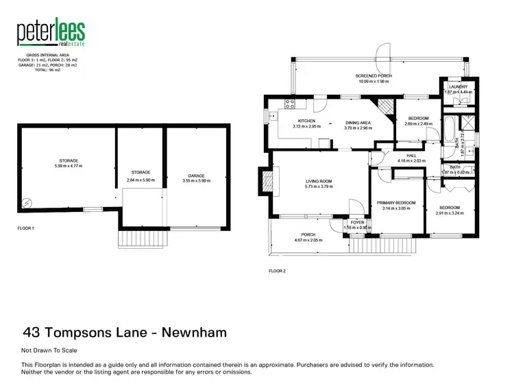 Floorplan of Homely house listing, 43 Tompsons Lane, Newnham TAS 7248