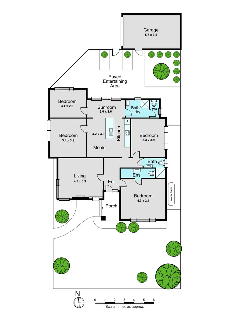 Floorplan of Homely unit listing, 1/1169 North Road, Oakleigh VIC 3166