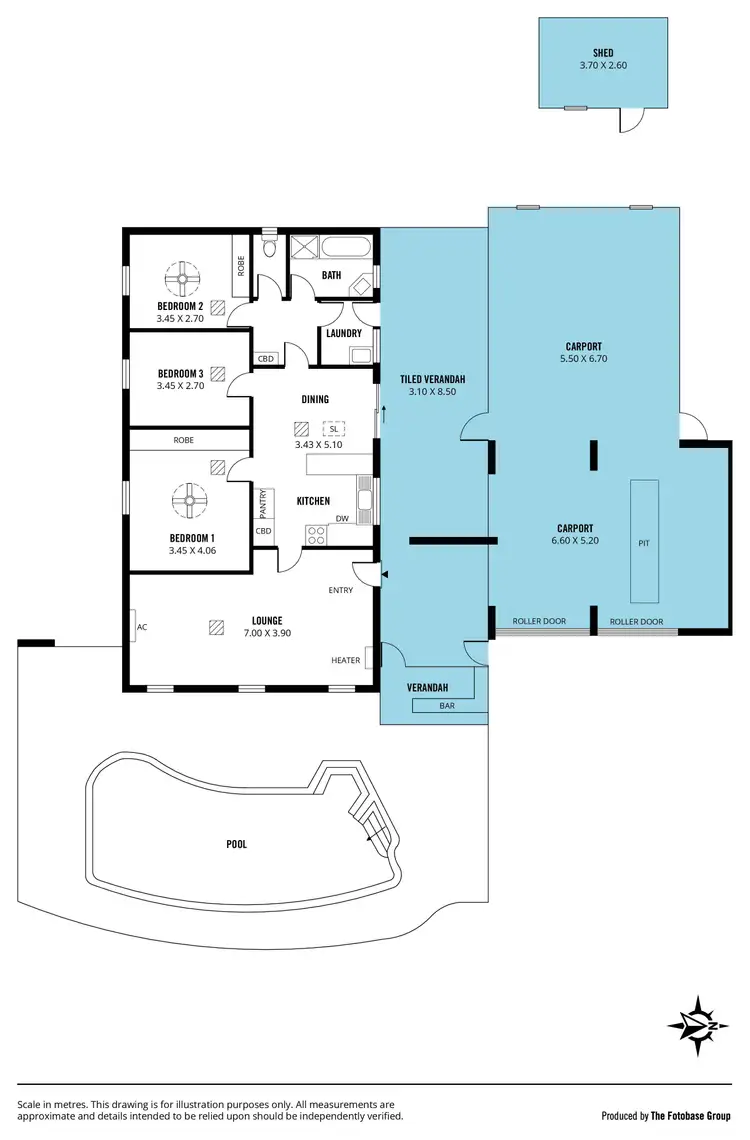 Floorplan of Homely house listing, 47 Heather Drive, Christie Downs SA 5164