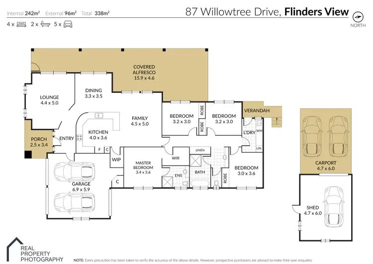 Floorplan of Homely house listing, 87 Willowtree Drive, Flinders View QLD 4305