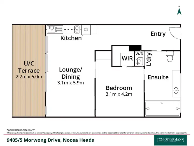 Floorplan of Homely unit listing, 9405/5 Morwong Drive, Noosa Heads QLD 4567