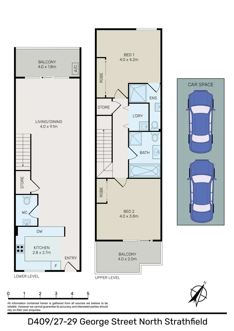 Floorplan of Homely apartment listing, 409D/27-29 George Street, North Strathfield NSW 2137