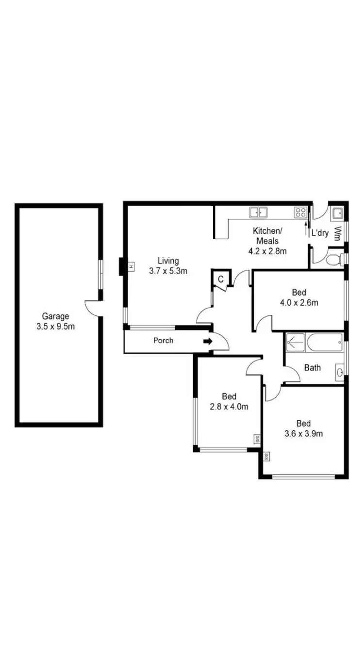 Floorplan of Homely house listing, 29 Glenfern Road, Ferntree Gully VIC 3156