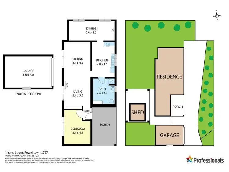 Floorplan of Homely house listing, 1 Yarra Street, Powelltown VIC 3797